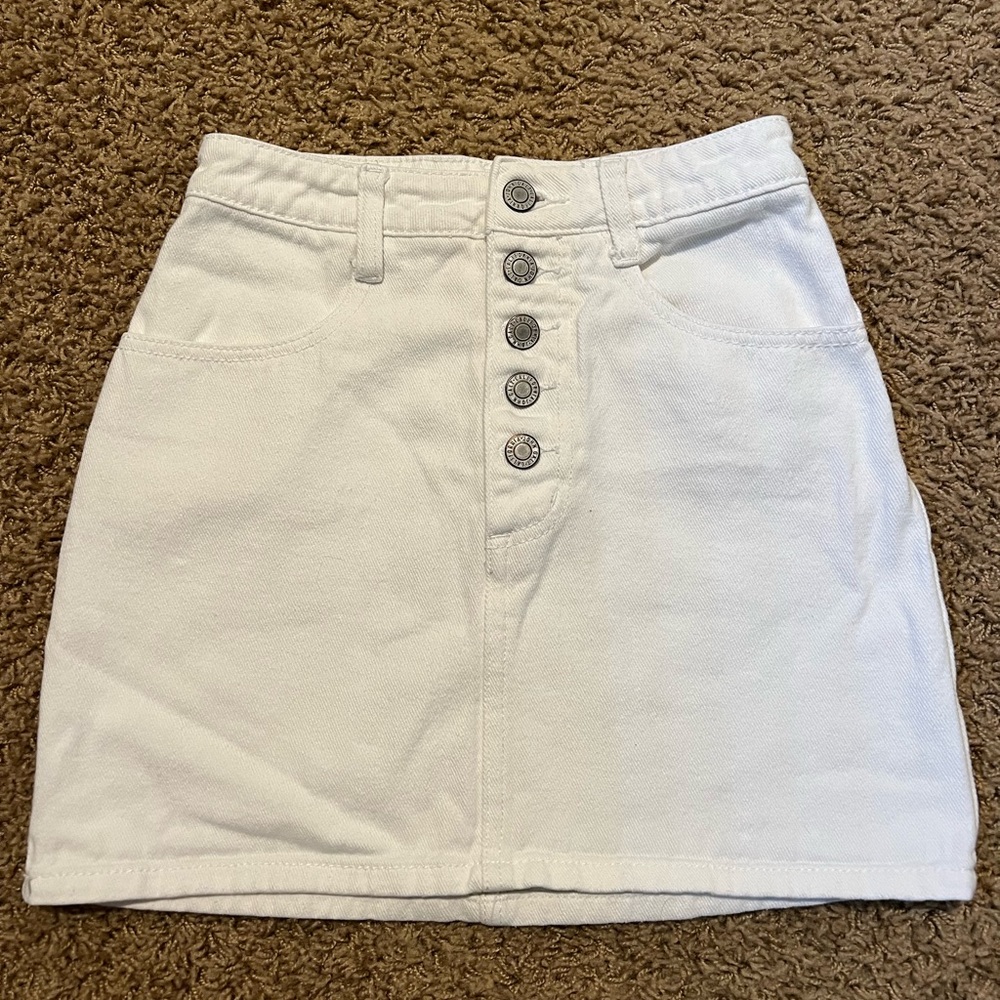 Brandy Melville/John Galt White Denim Skirt
